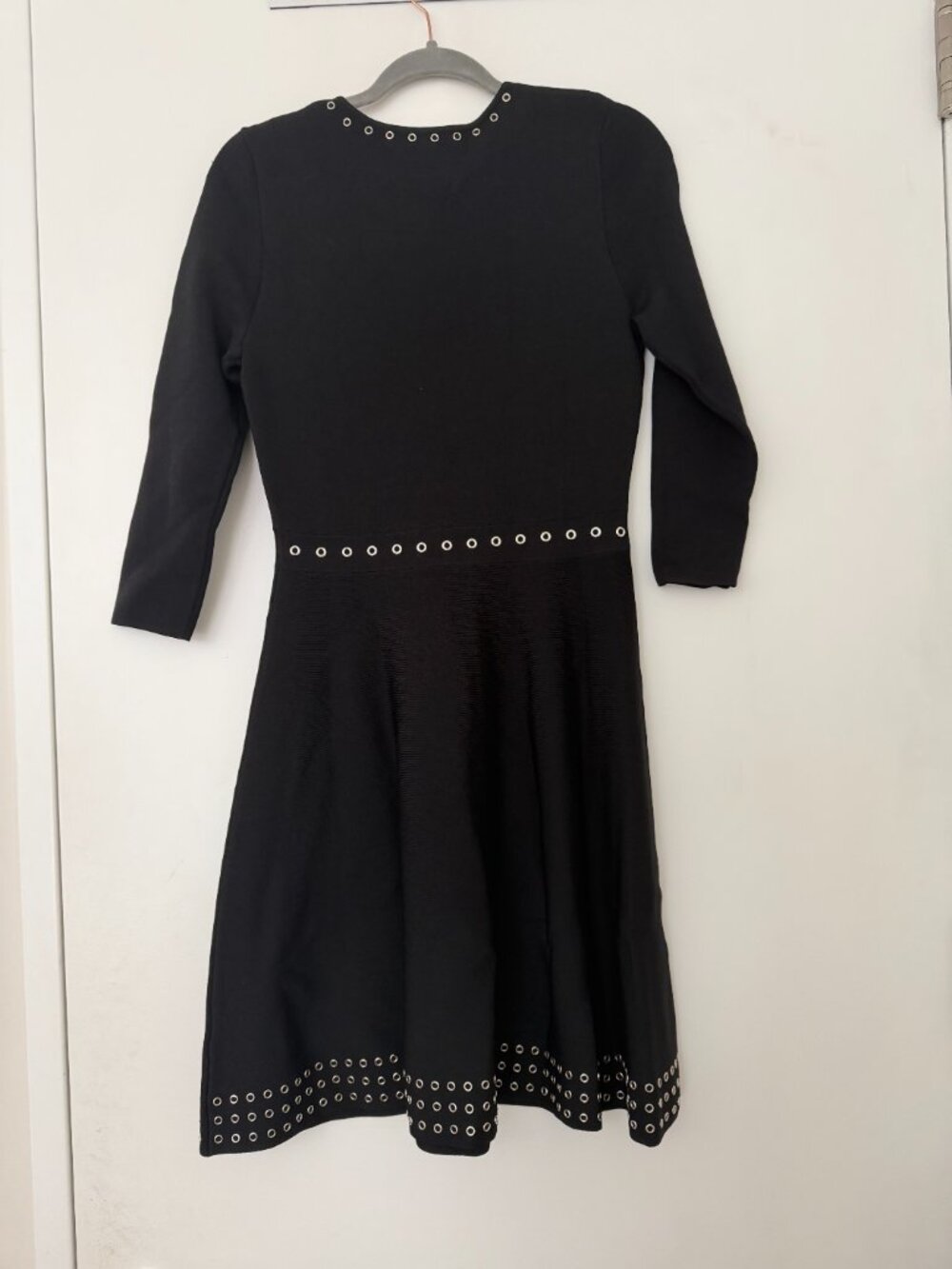 Shoshanna Grand Long-sleeve A-line Dress Black - Picture 3 of 4